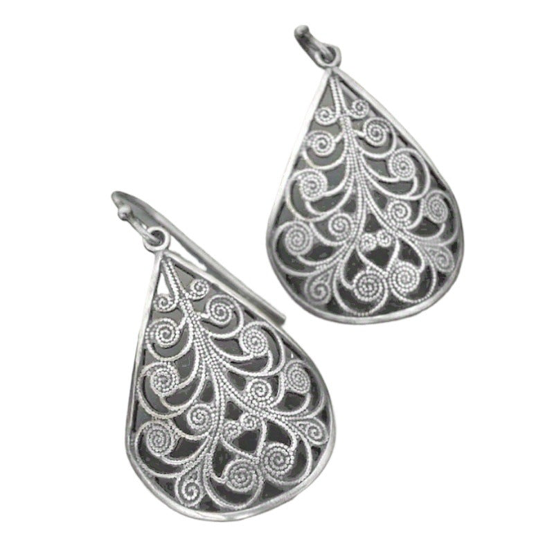 Retro Ruyi Water Drop Earrings for Women – Elegant Vintage-Inspired Jewelry