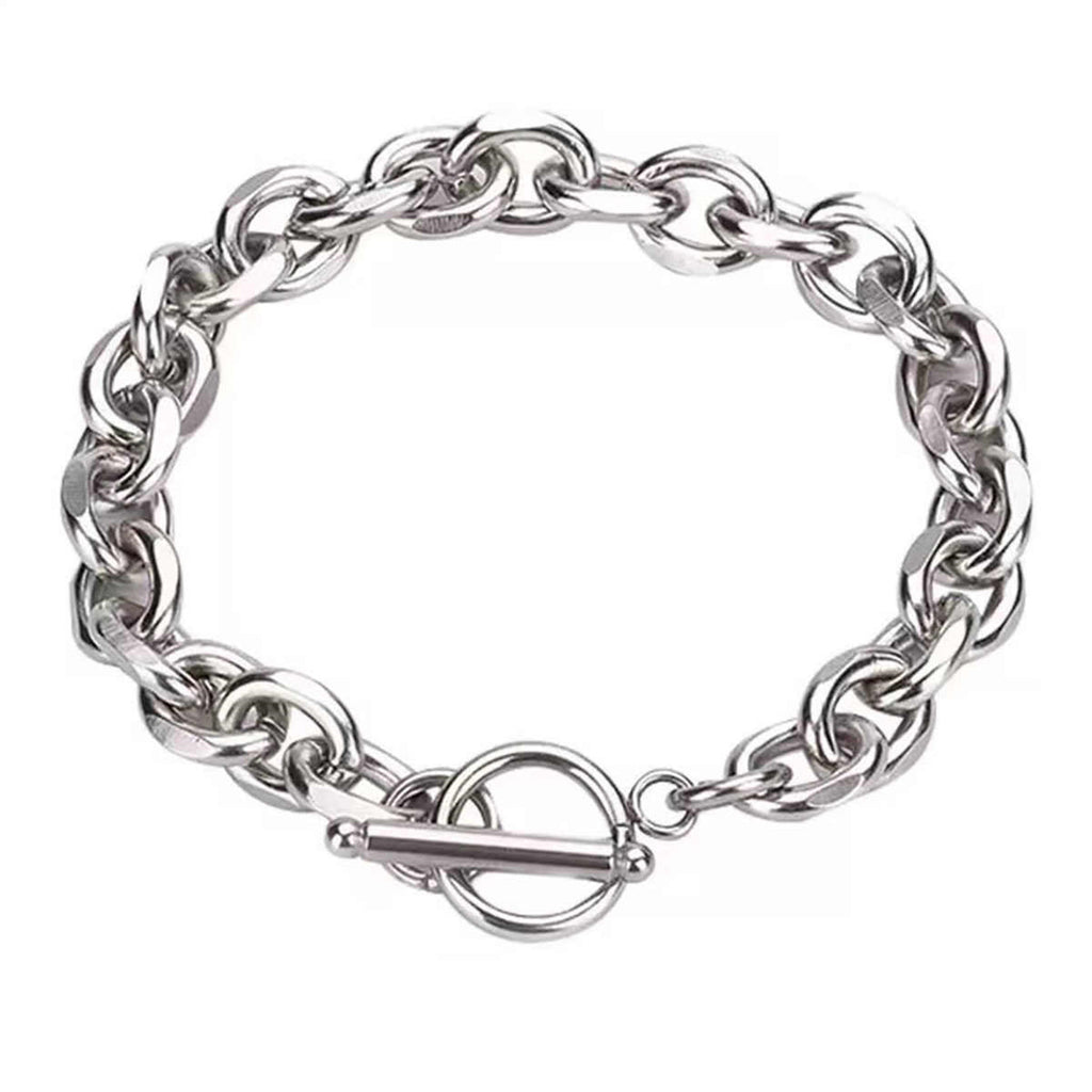 Men's S925 Sterling Silver Cuba Link Bracelet – Premium Quality Silver Chain Accessory