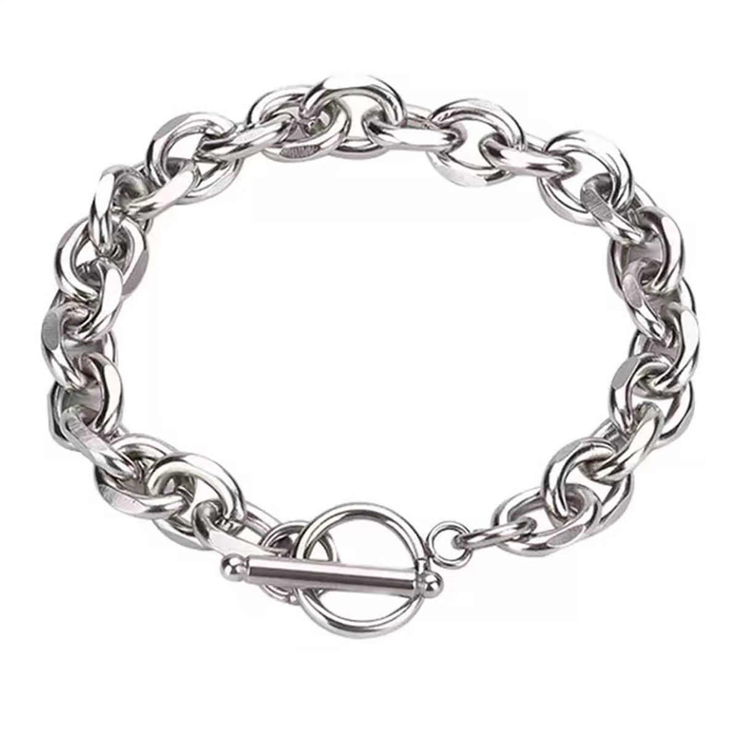 Men's S925 Sterling Silver Cuba Link Bracelet – Premium Quality Silver Chain Accessory