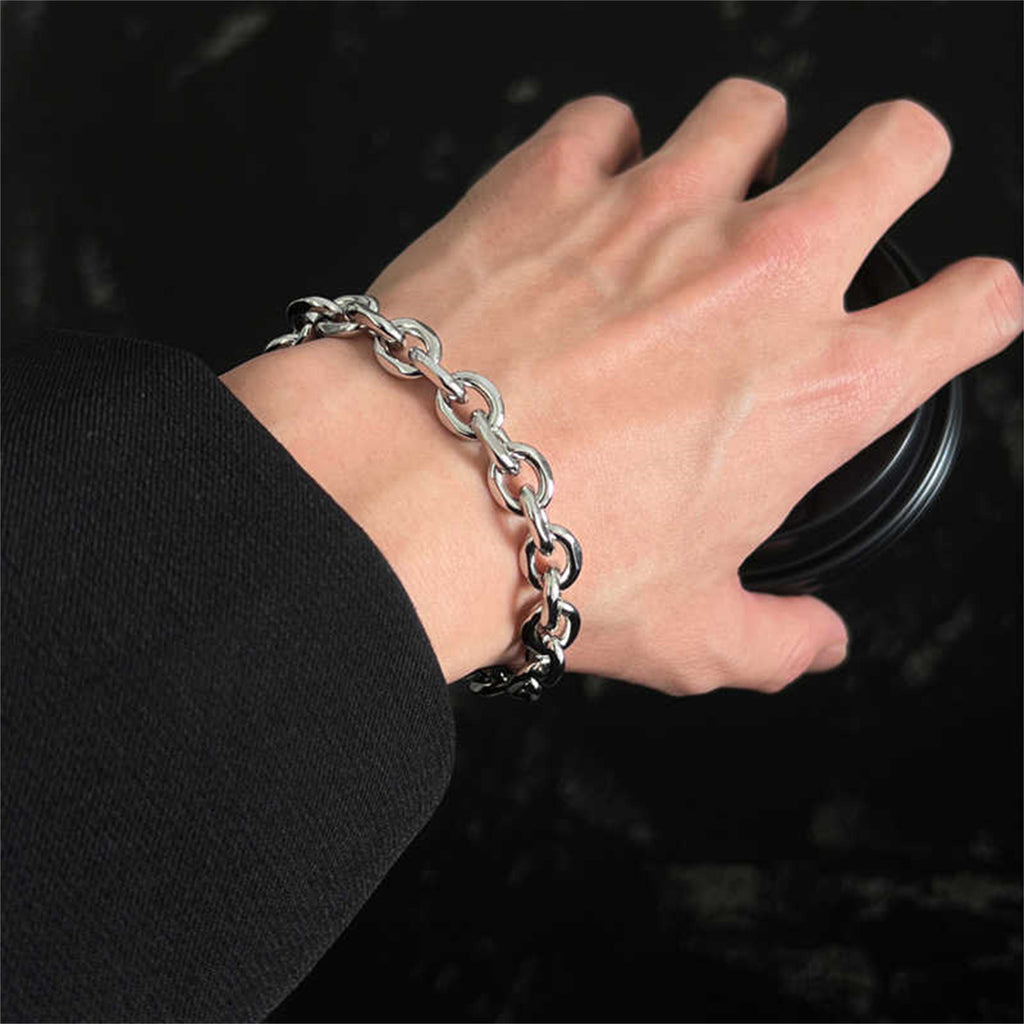 Men's S925 Sterling Silver Cuba Link Bracelet – Premium Quality Silver Chain Accessory
