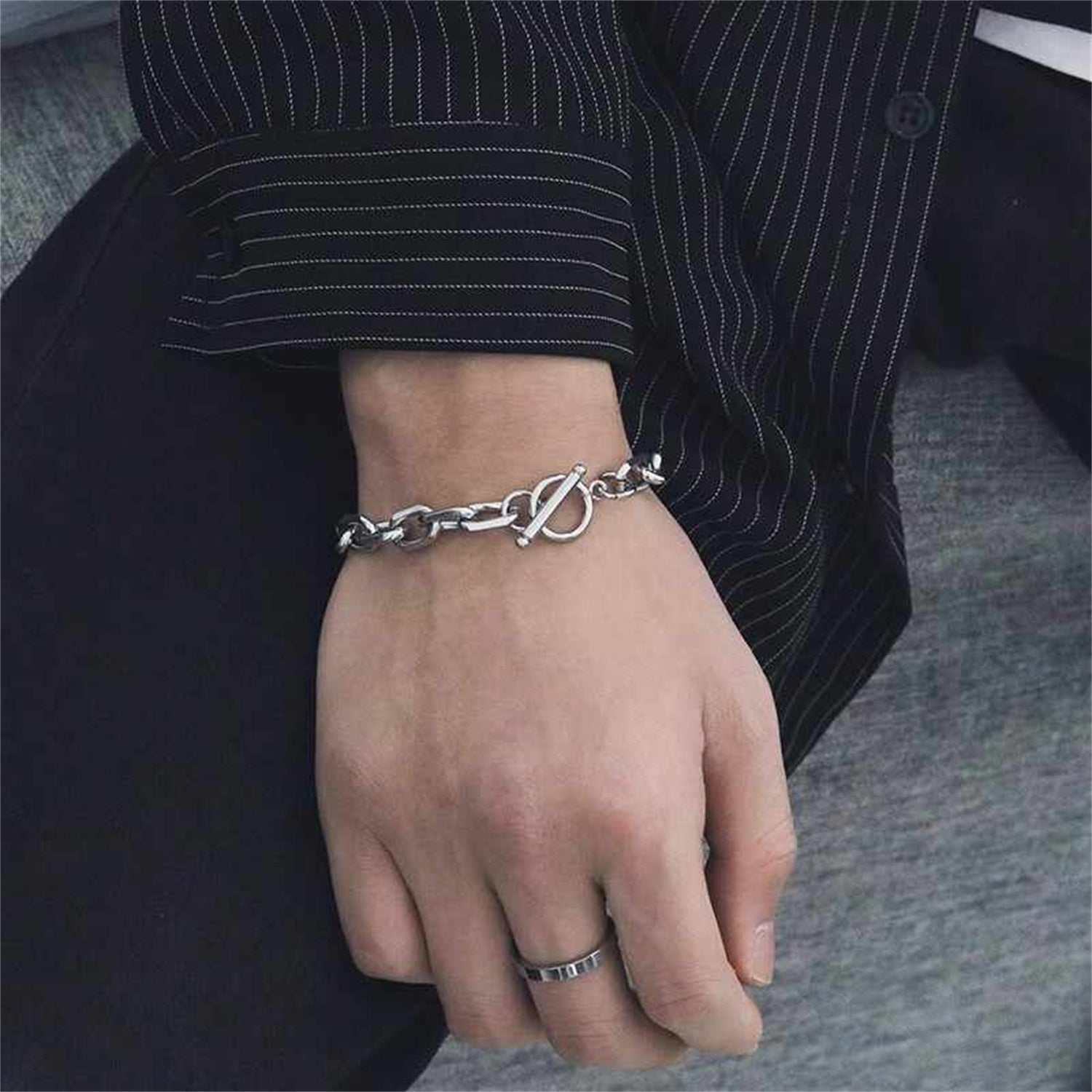 Men's S925 Sterling Silver Cuba Link Bracelet – Premium Quality Silver Chain Accessory