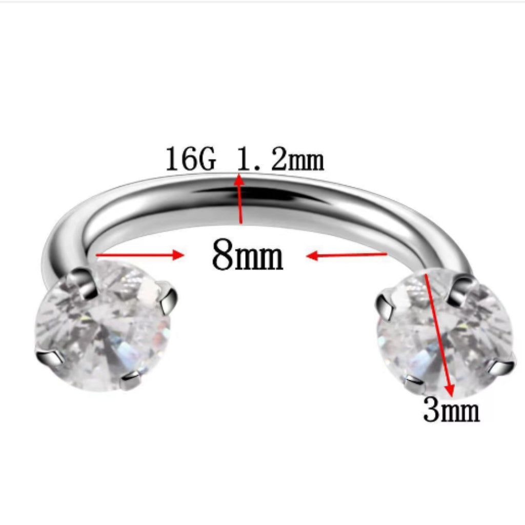 G23 Titanium Alloy Nose Ring – Hypoallergenic, Durable Piercing Jewelry