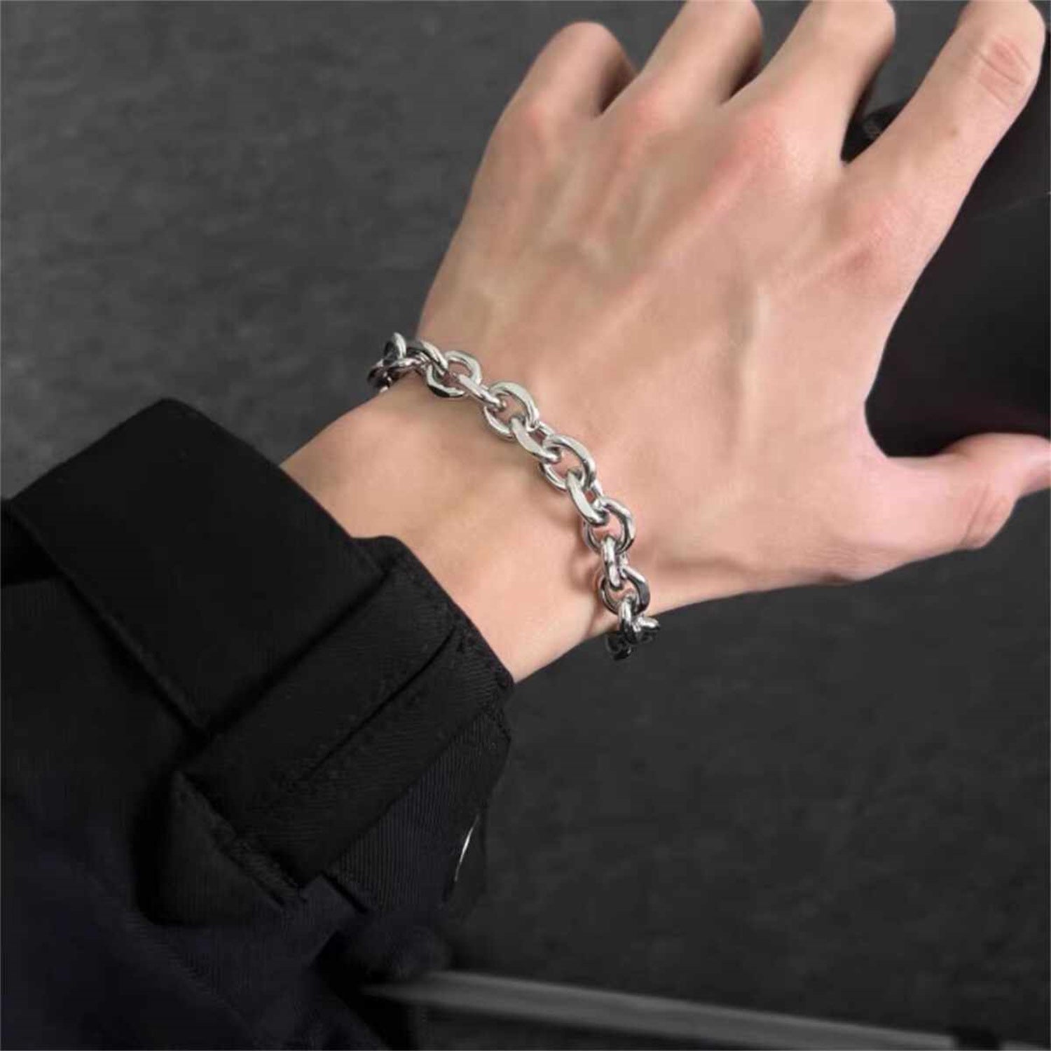 Men's S925 Sterling Silver Cuba Link Bracelet – Premium Quality Silver Chain Accessory